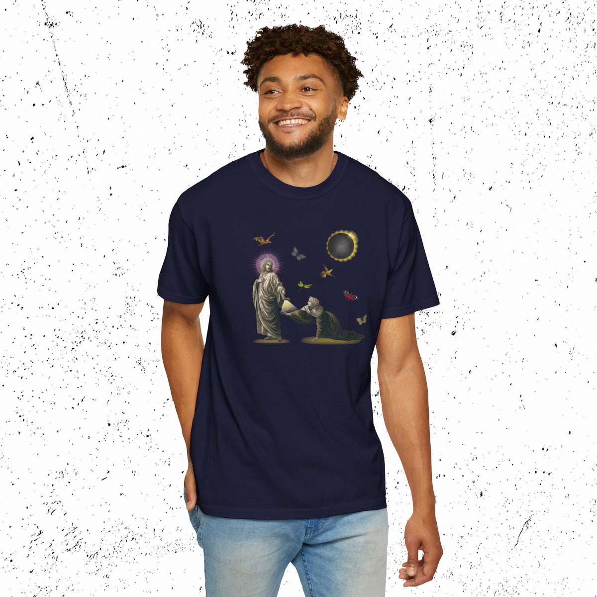 If I May But Touch the Hem Comfort Colors Graphic Tee | Mark 5:28
