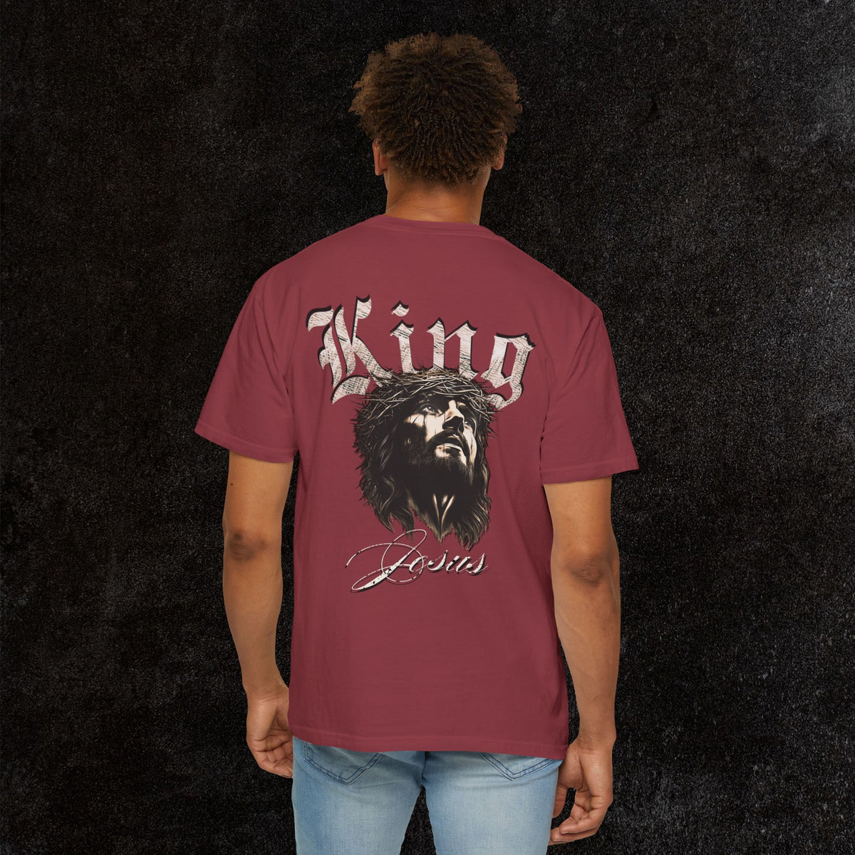 King Jesus Comfort Colors - Fear No Evil Graphic Tee | Psalm 23:4