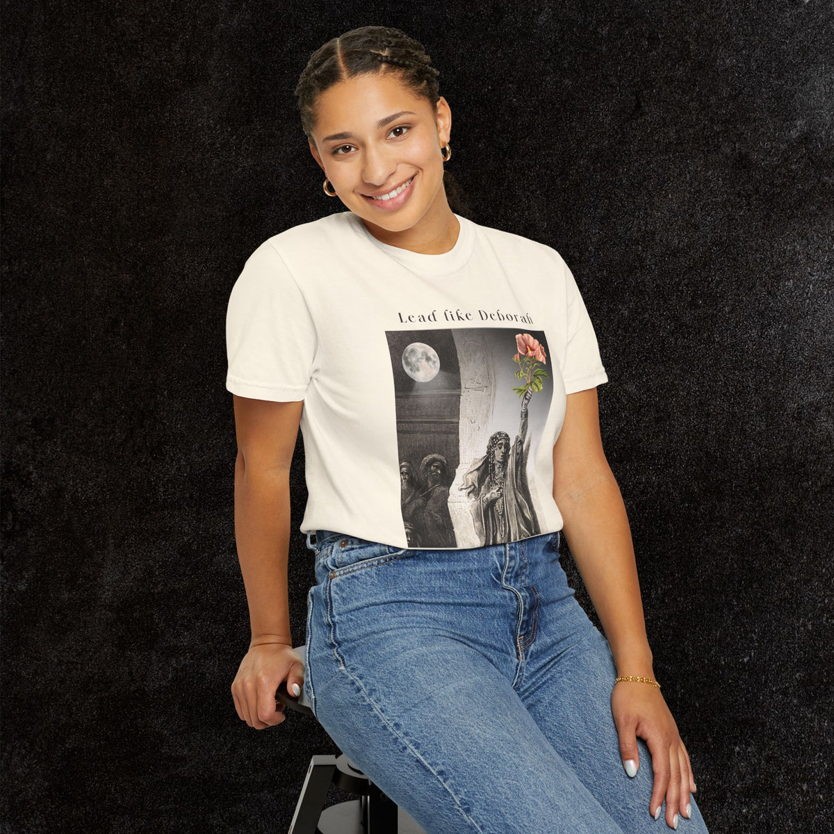 Lead like Deborah Comfort Colors Graphic Tee | Judges 4-5