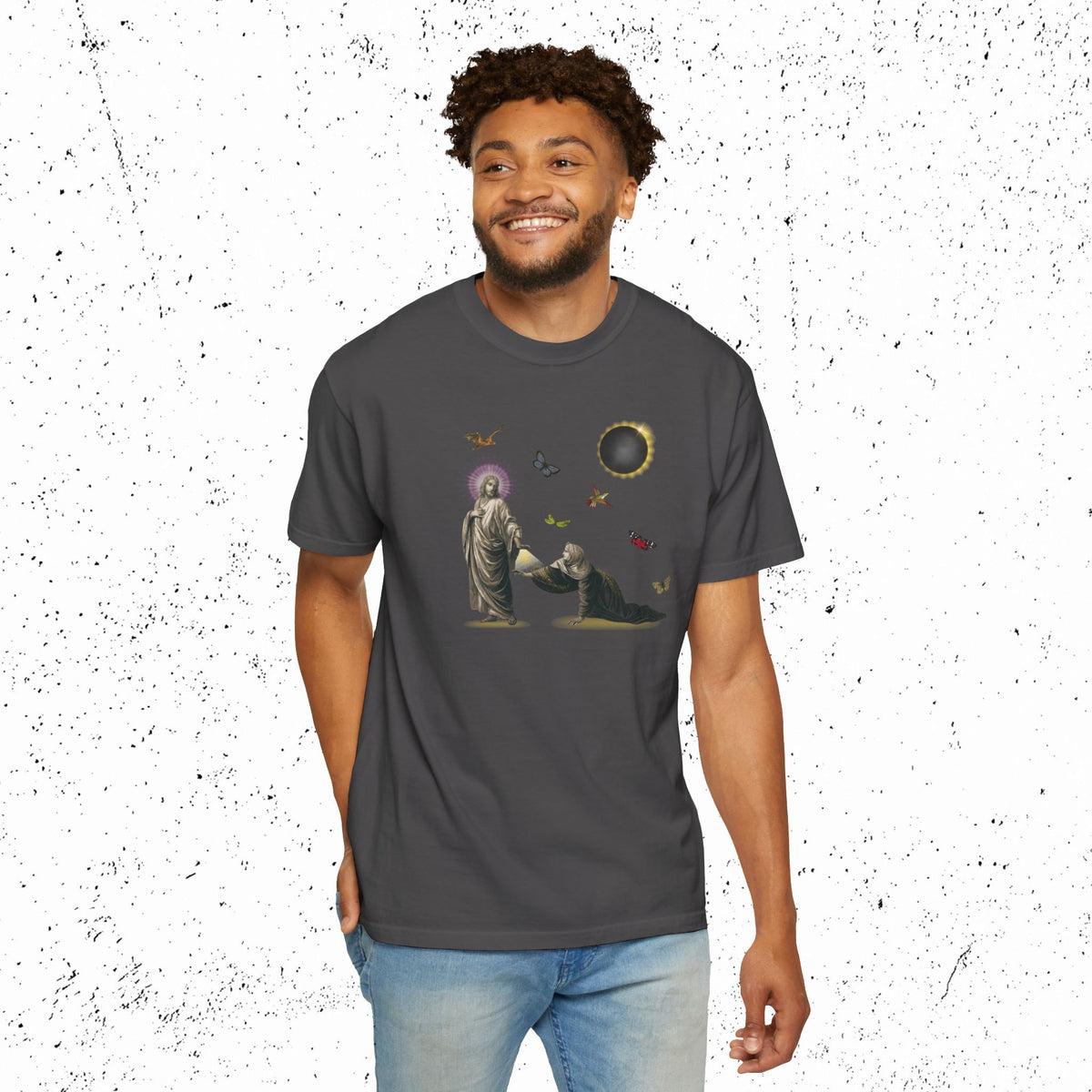 If I May But Touch the Hem Comfort Colors Graphic Tee | Mark 5:28