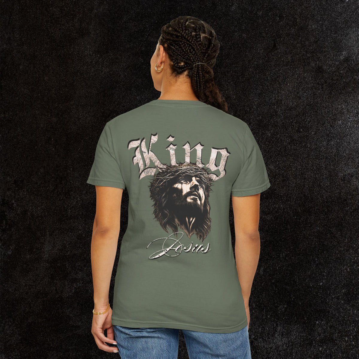 King Jesus Comfort Colors - Fear No Evil Graphic Tee | Psalm 23:4