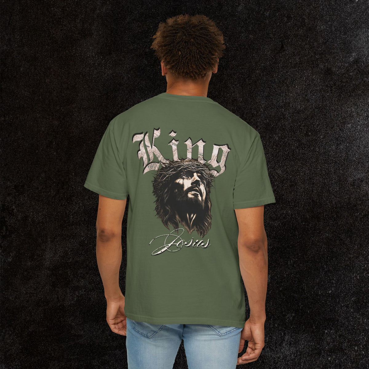 King Jesus Comfort Colors - Fear No Evil Graphic Tee | Psalm 23:4