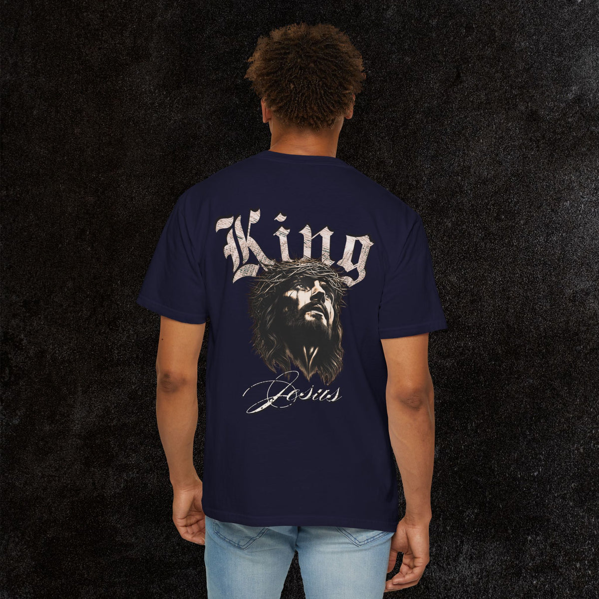 King Jesus Comfort Colors - Fear No Evil Graphic Tee | Psalm 23:4