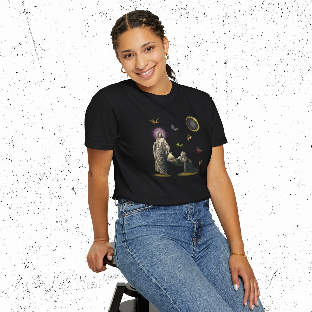 If I May But Touch the Hem Comfort Colors Graphic Tee | Mark 5:28