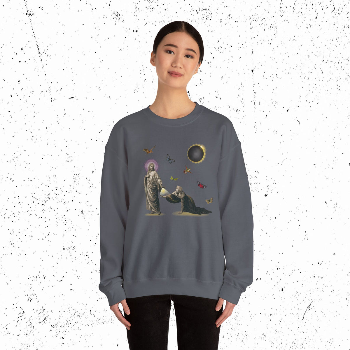 Hem of His Garment Crewneck | Mark 5:28
