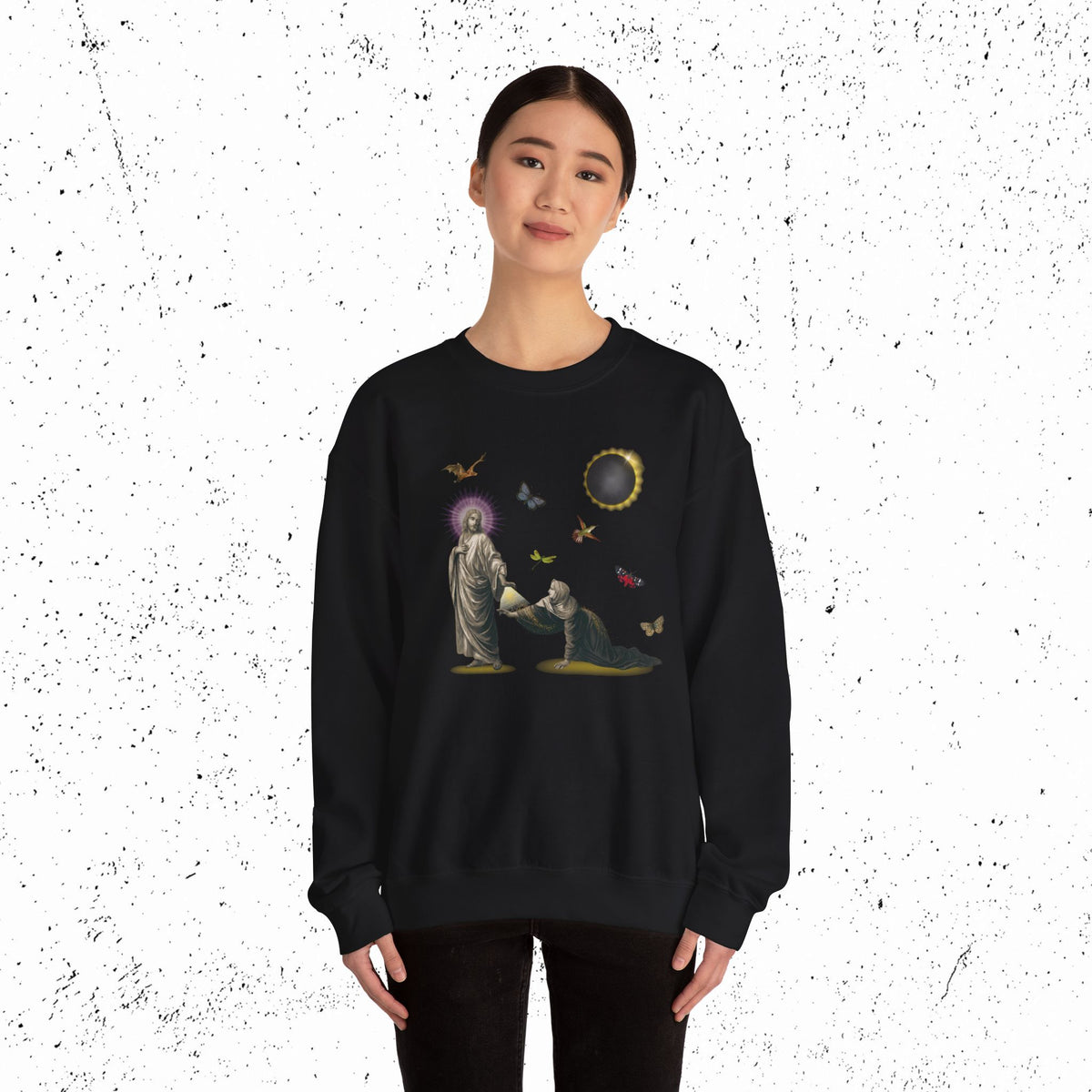 Hem of His Garment Crewneck | Mark 5:28