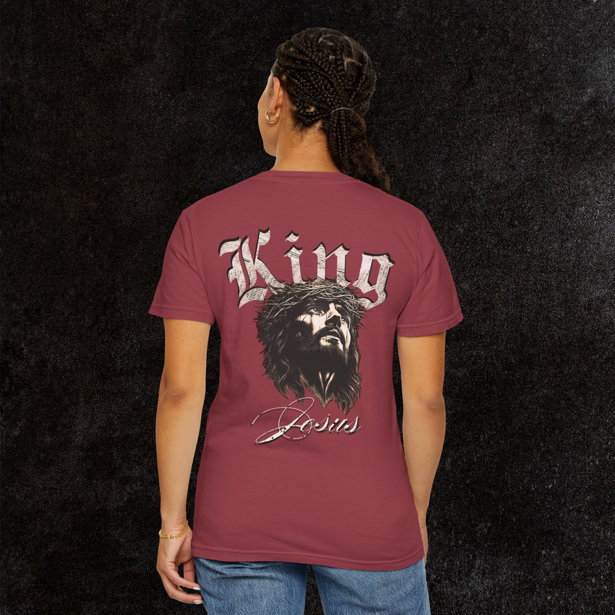 King Jesus Comfort Colors - Fear No Evil Graphic Tee | Psalm 23:4