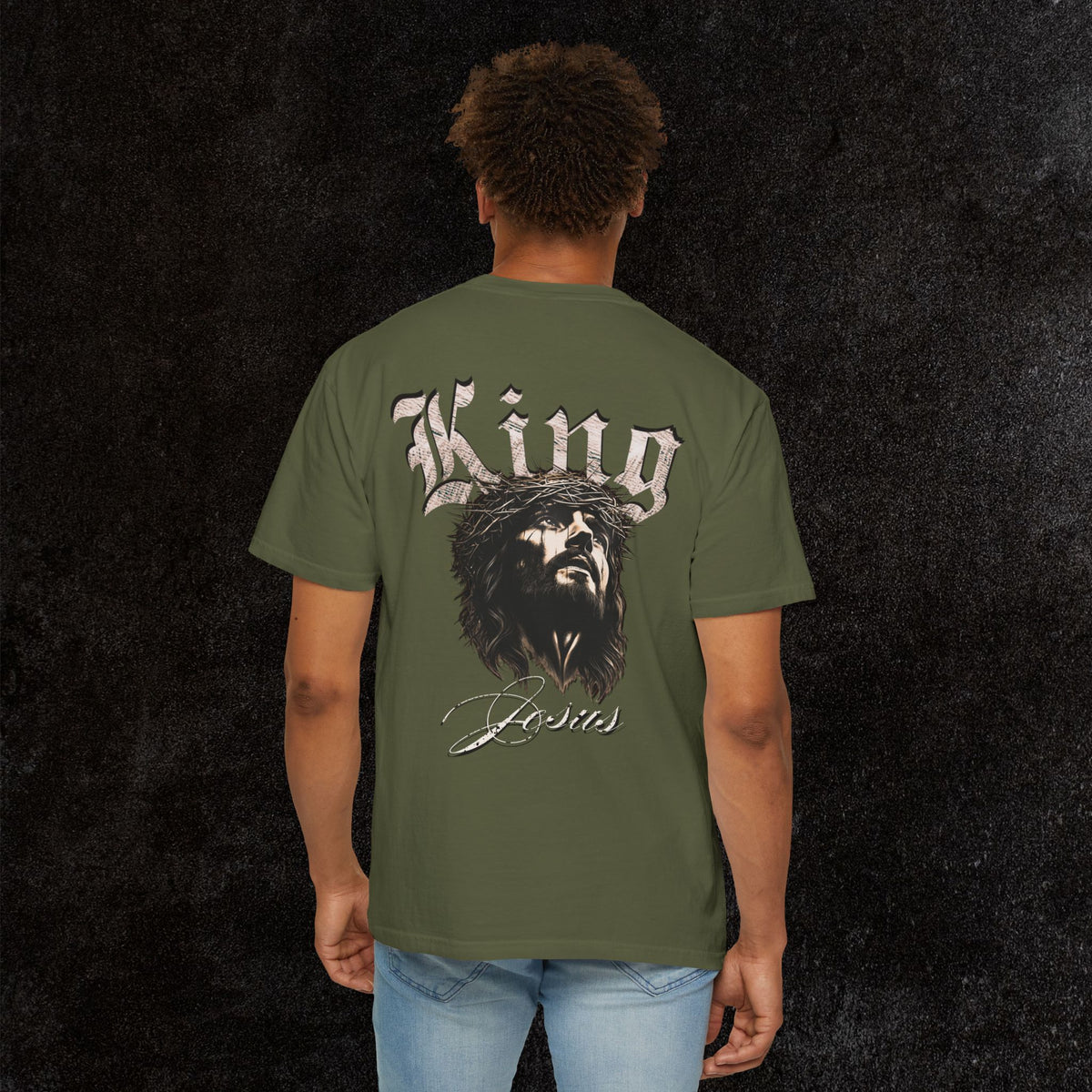 King Jesus Comfort Colors - Fear No Evil Graphic Tee | Psalm 23:4