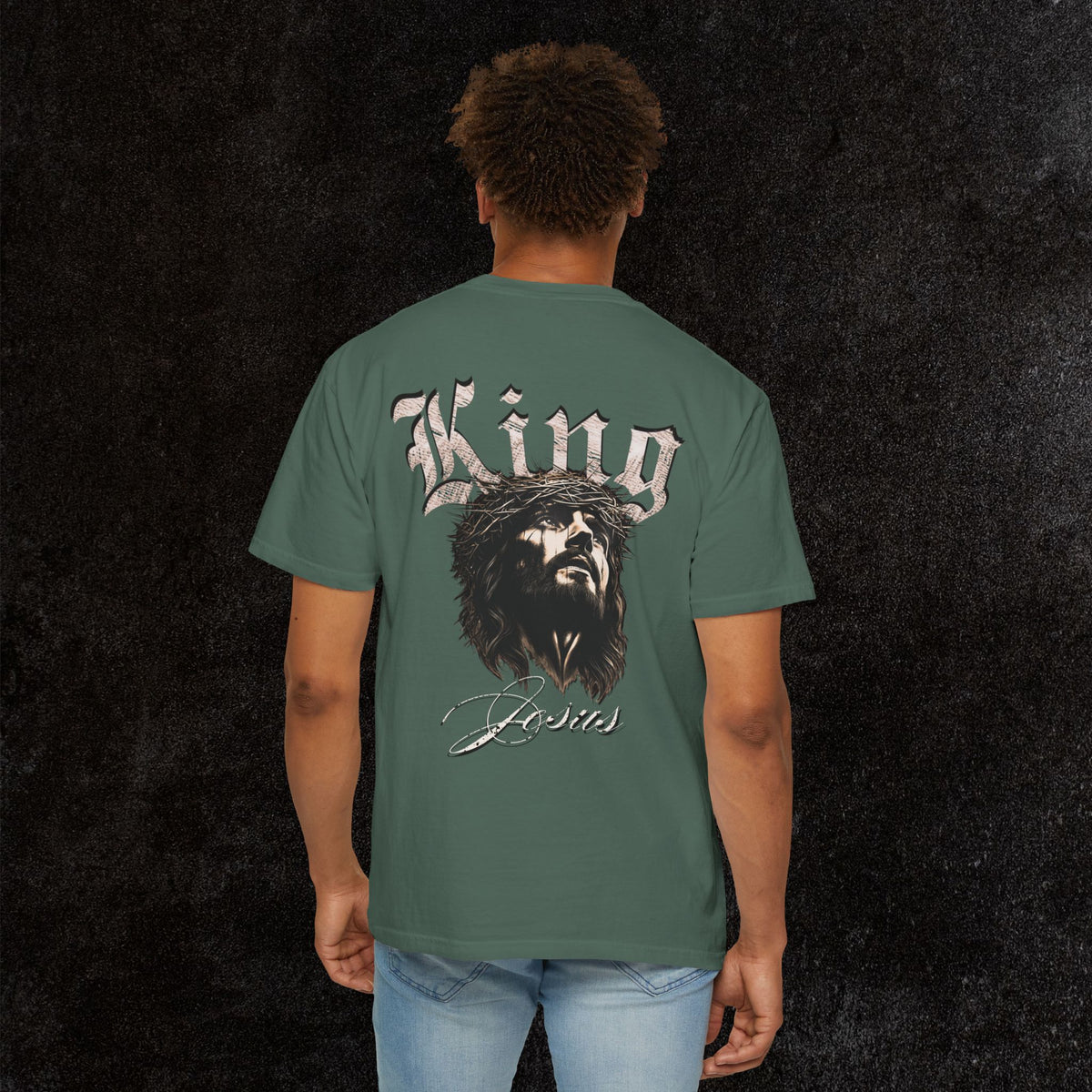 King Jesus Comfort Colors - Fear No Evil Graphic Tee | Psalm 23:4