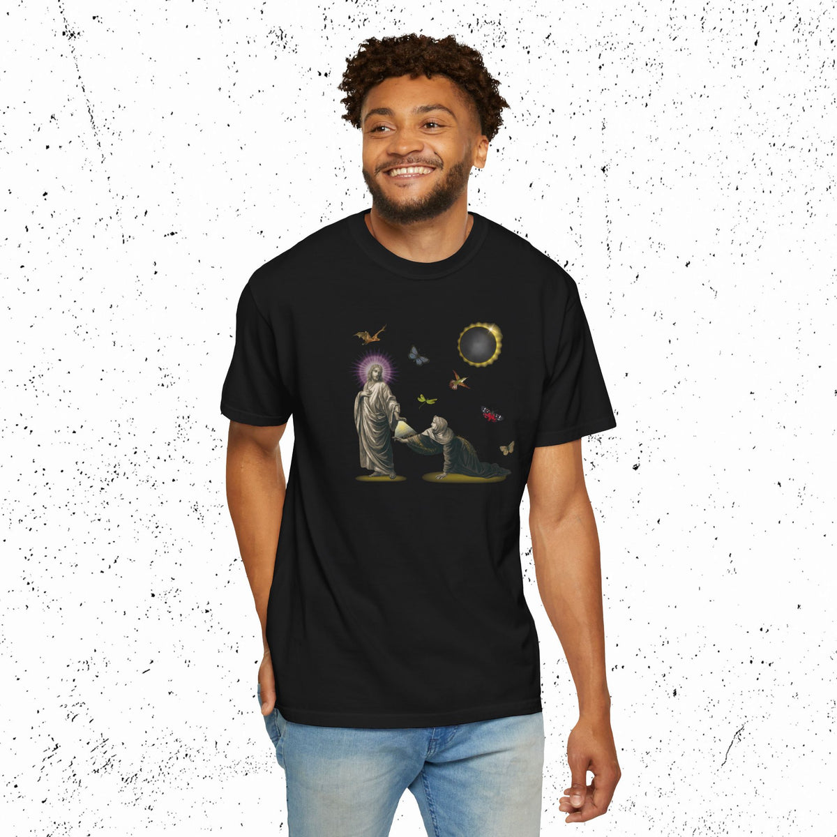 If I May But Touch the Hem Comfort Colors Graphic Tee | Mark 5:28
