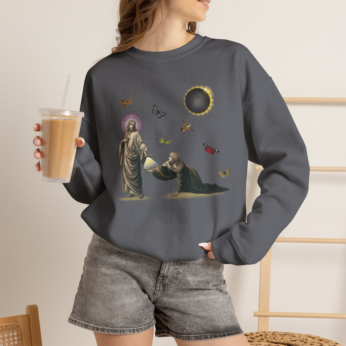 Hem of His Garment Crewneck | Mark 5:28