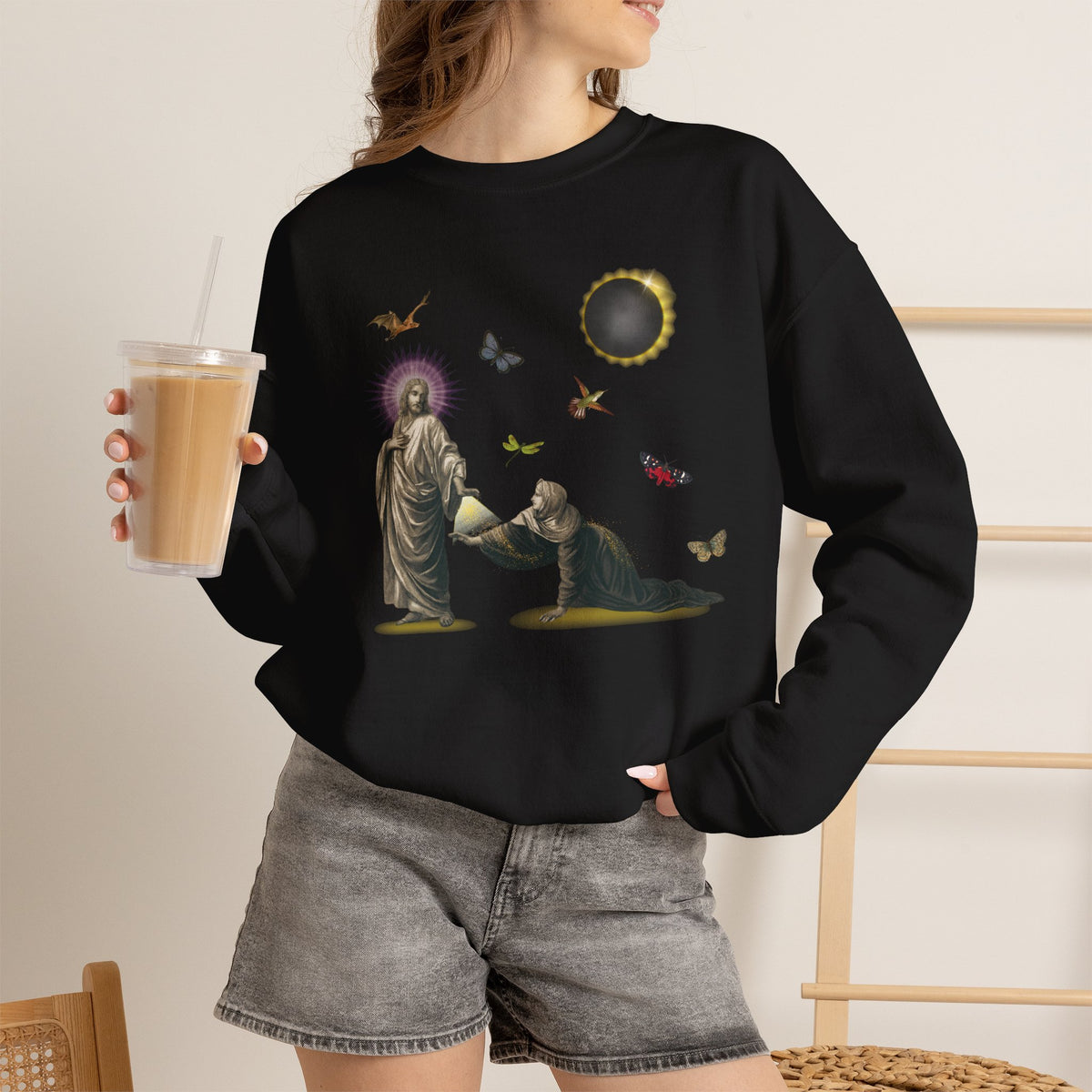 Hem of His Garment Crewneck | Mark 5:28