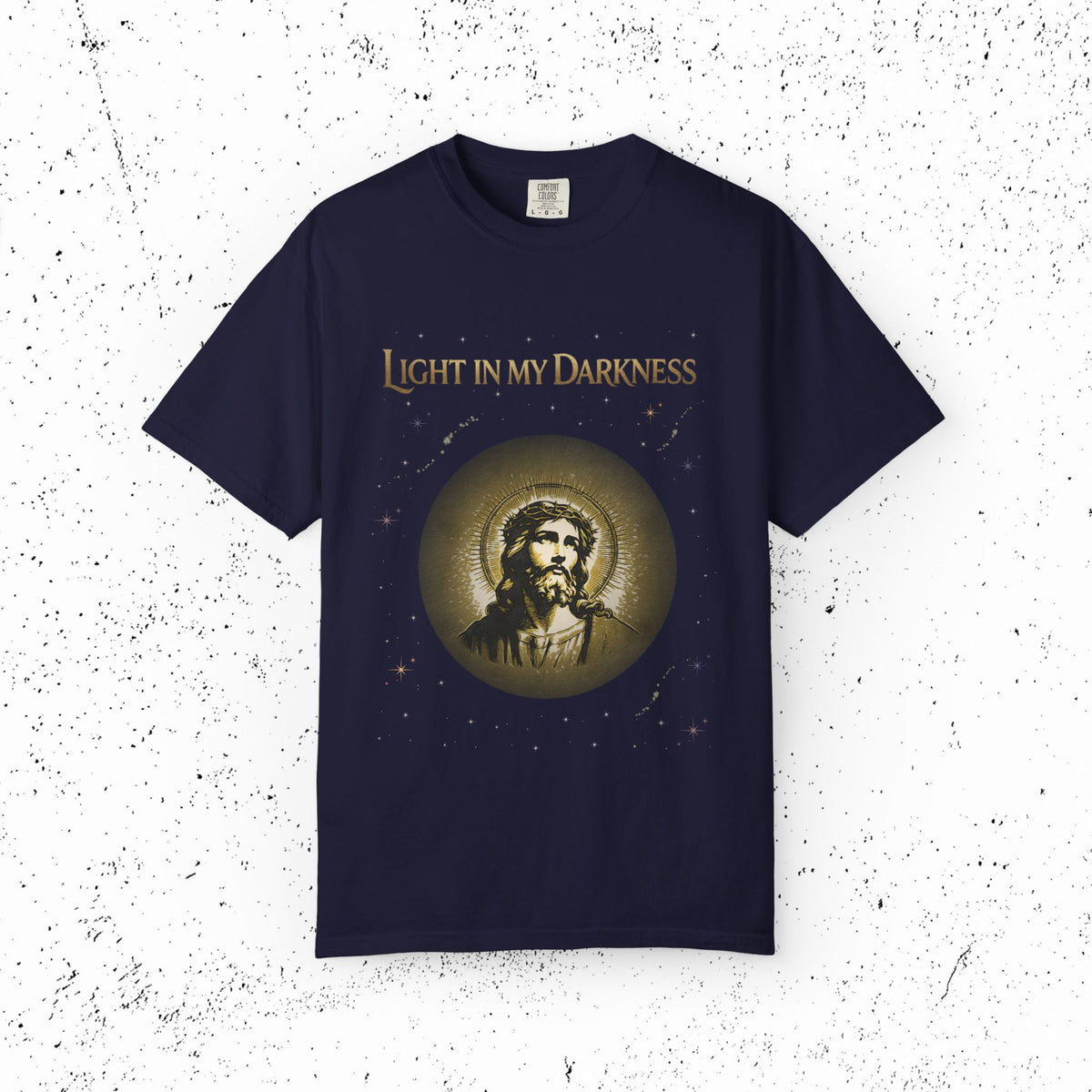 Comfort Colors Light in My Darkness Jesus Graphic Tee | John 1:5