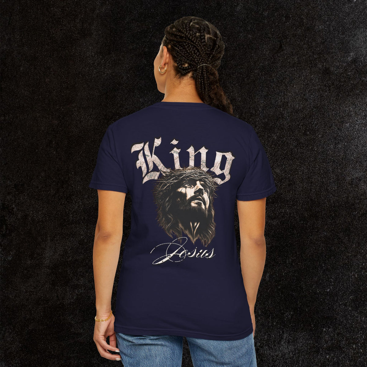 King Jesus Comfort Colors - Fear No Evil Graphic Tee | Psalm 23:4