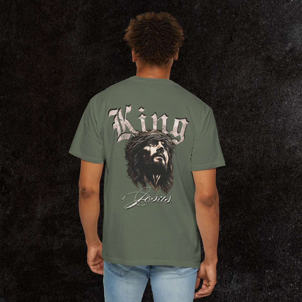 King Jesus Comfort Colors - Fear No Evil Graphic Tee | Psalm 23:4