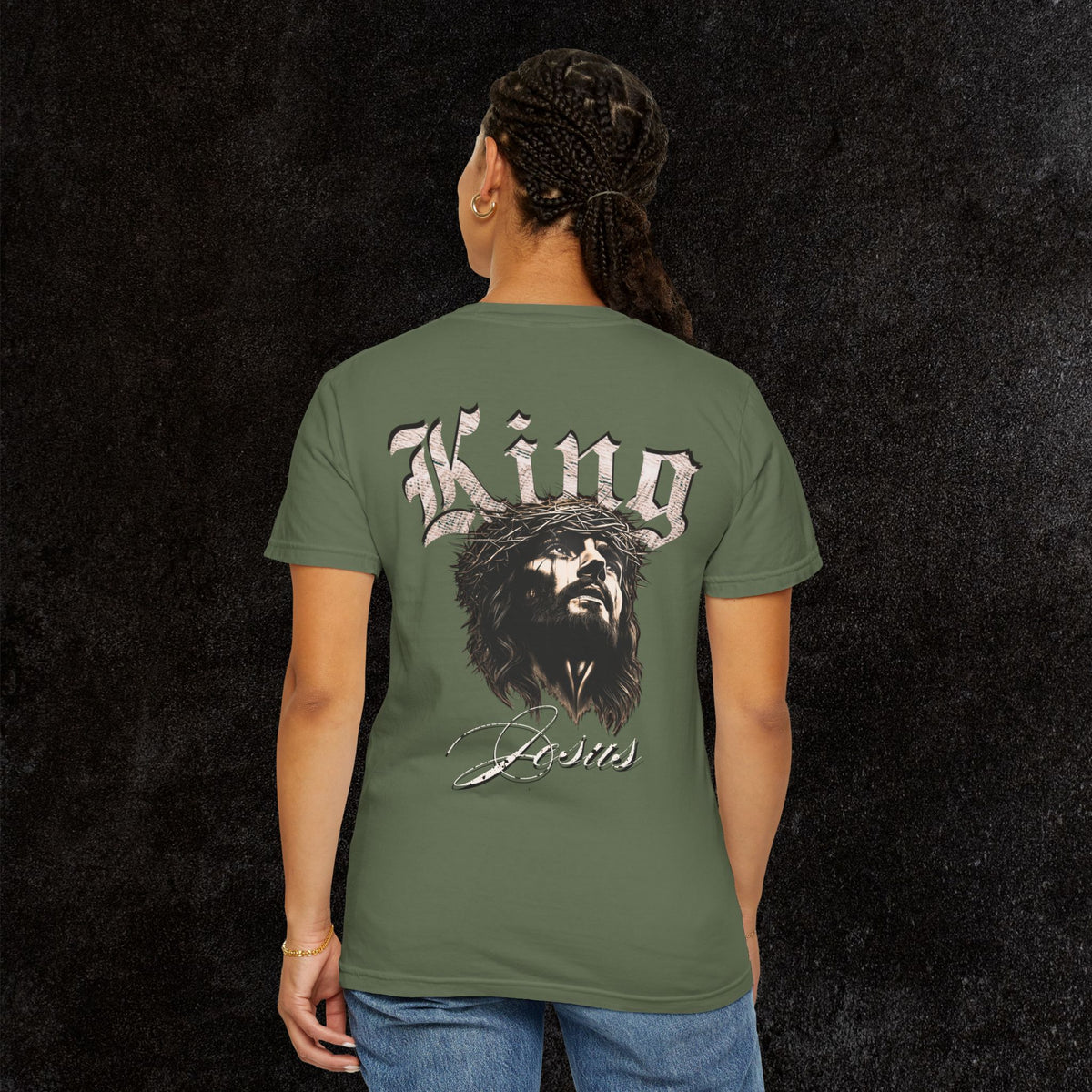 King Jesus Comfort Colors - Fear No Evil Graphic Tee | Psalm 23:4