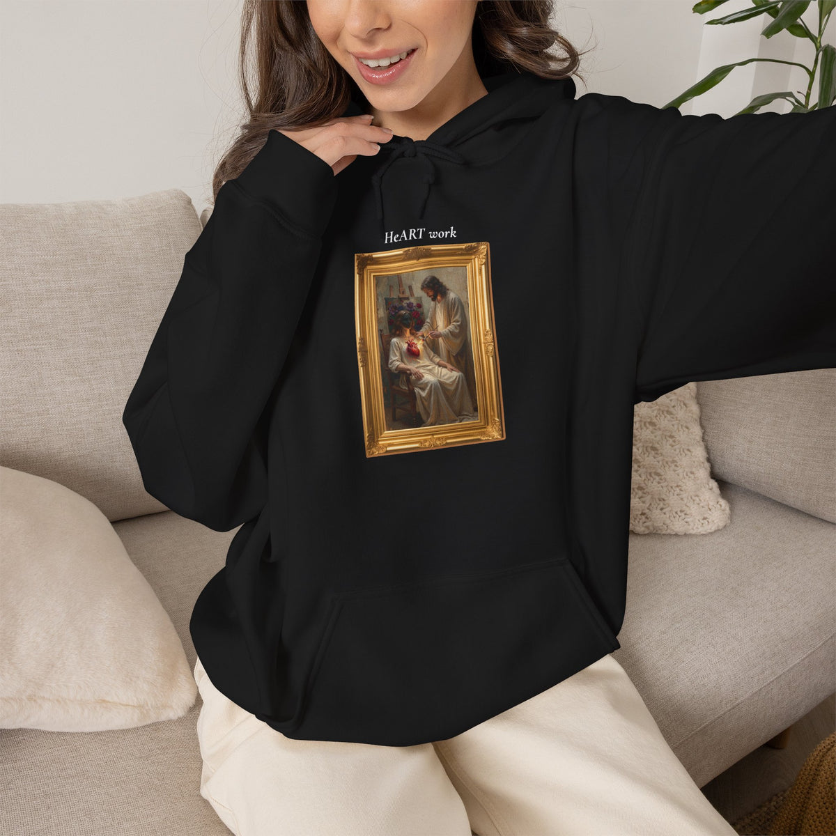 HeART Work Heavy Blend Hoodie | Ezekiel 36:26