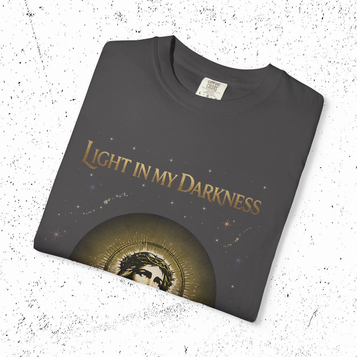 Comfort Colors Light in My Darkness Jesus Graphic Tee | John 1:5