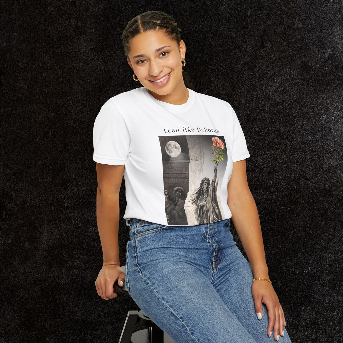 Lead like Deborah Comfort Colors Graphic Tee | Judges 4-5