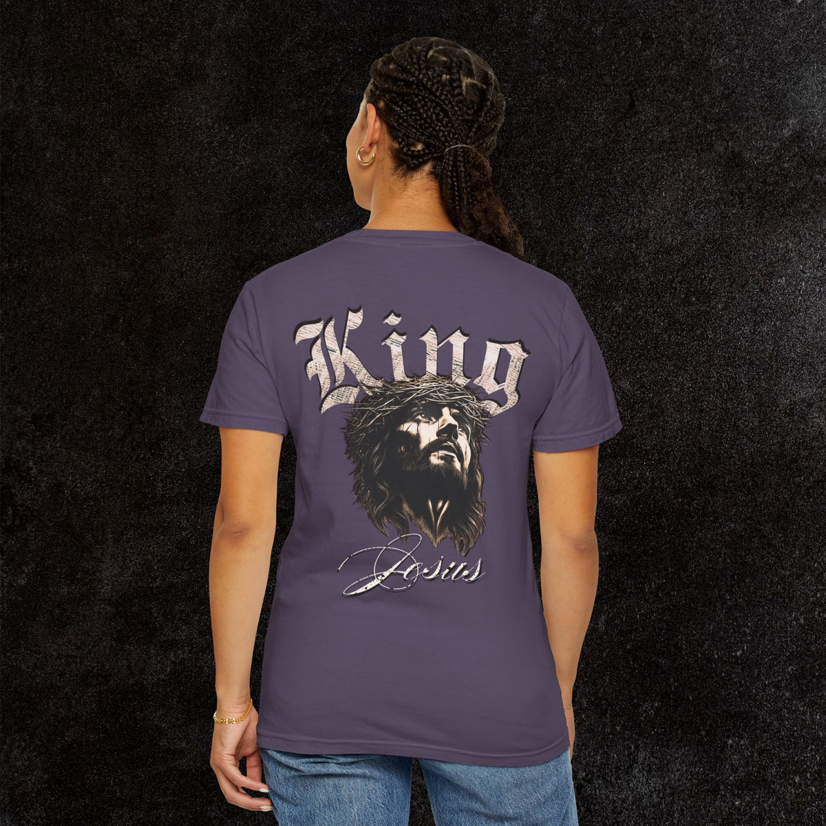 King Jesus Comfort Colors - Fear No Evil Graphic Tee | Psalm 23:4