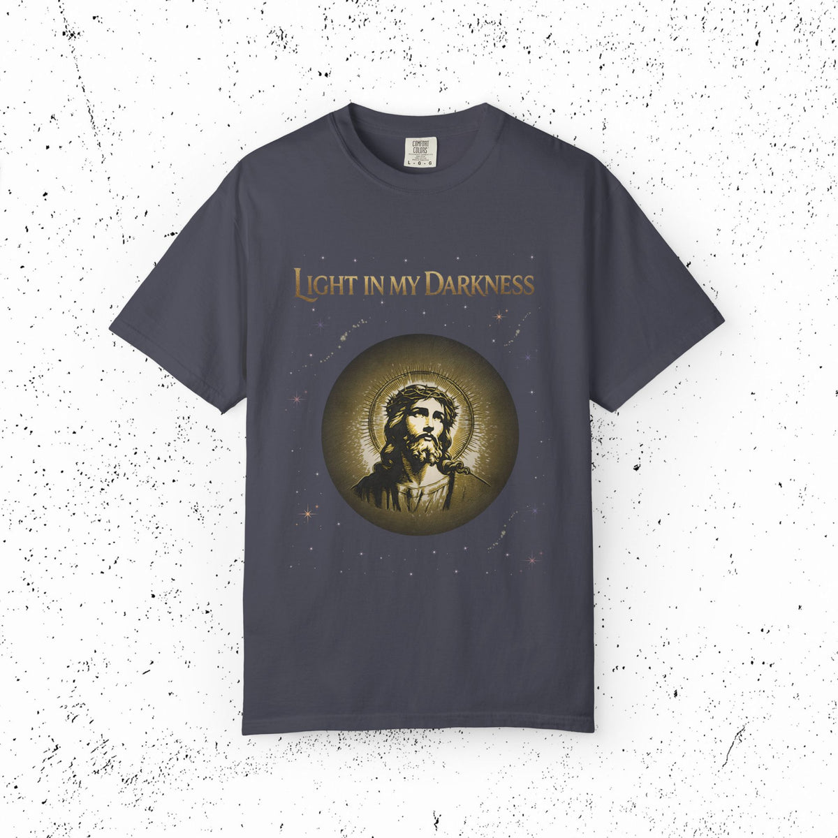 Comfort Colors Light in My Darkness Jesus Graphic Tee | John 1:5