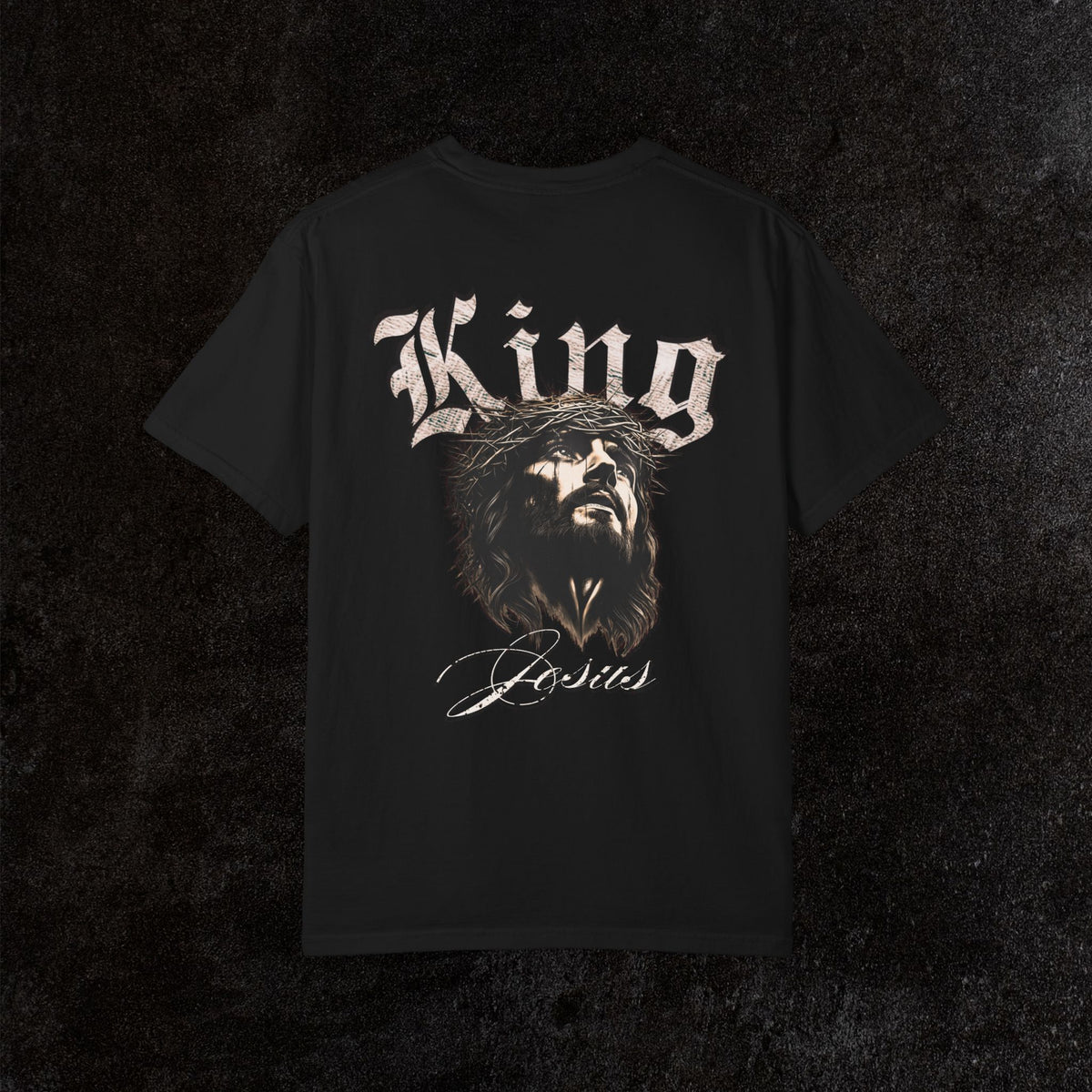 King Jesus Comfort Colors - Fear No Evil Graphic Tee | Psalm 23:4