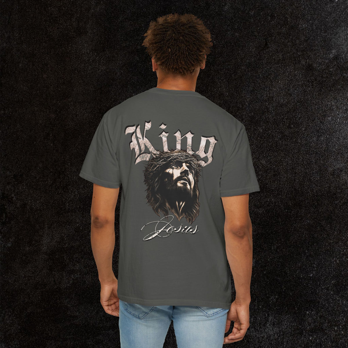 King Jesus Comfort Colors - Fear No Evil Graphic Tee | Psalm 23:4