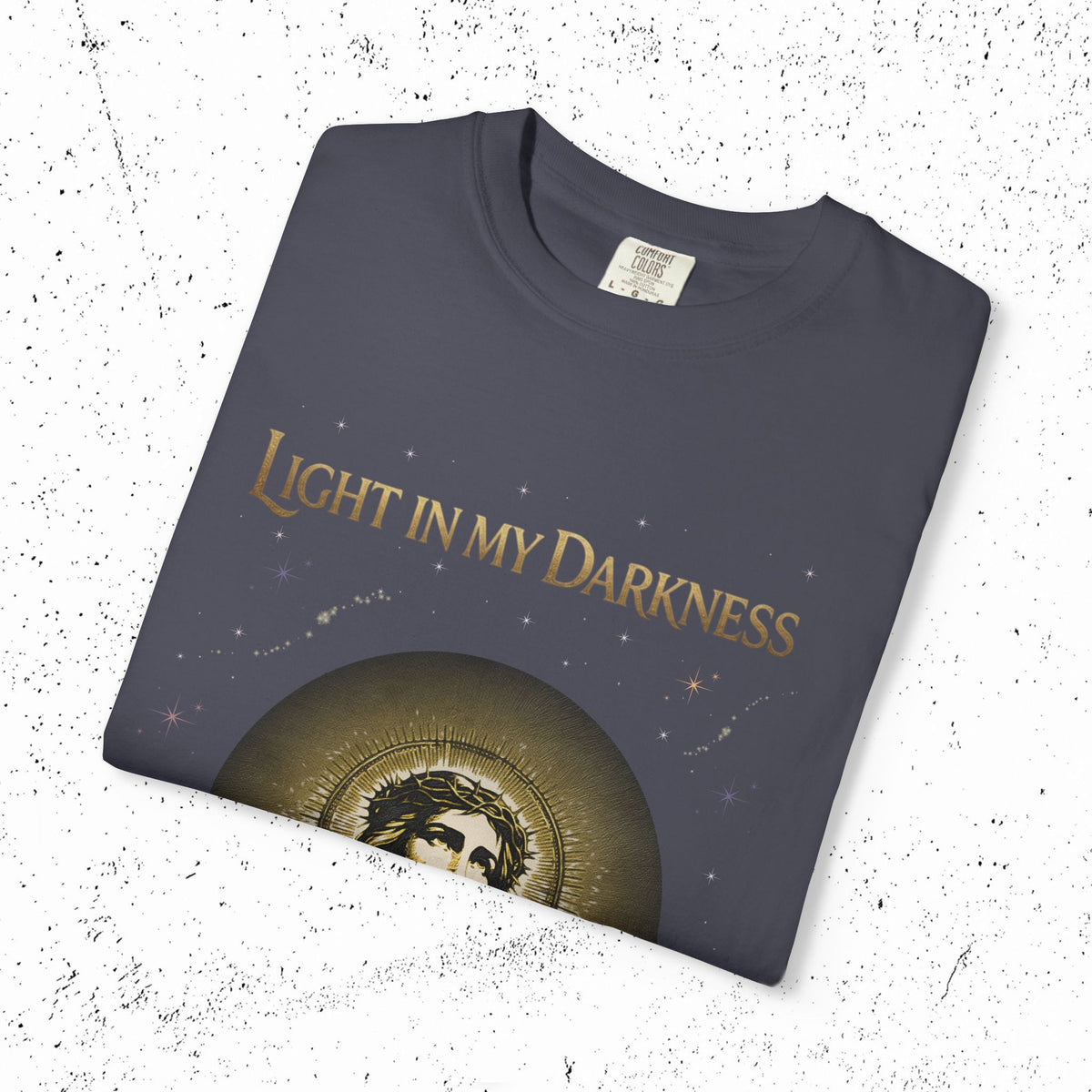 Comfort Colors Light in My Darkness Jesus Graphic Tee | John 1:5