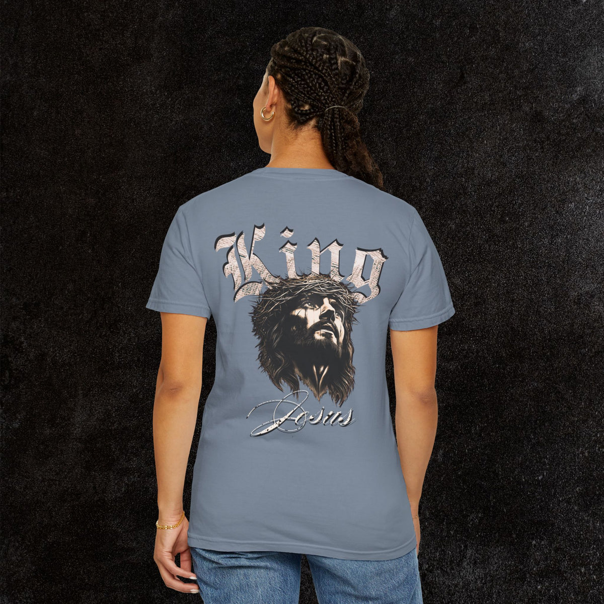 King Jesus Comfort Colors - Fear No Evil Graphic Tee | Psalm 23:4