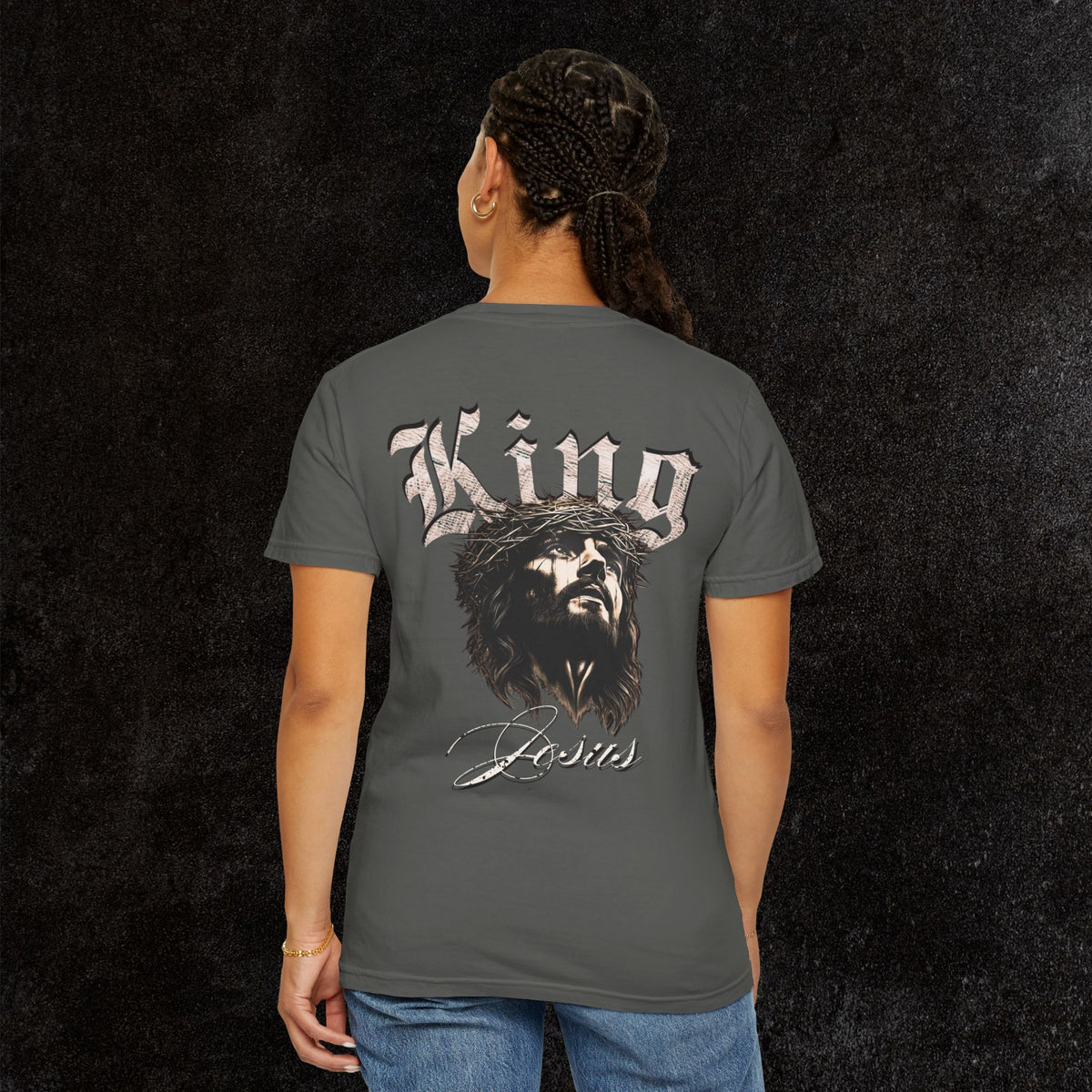 King Jesus Comfort Colors - Fear No Evil Graphic Tee | Psalm 23:4