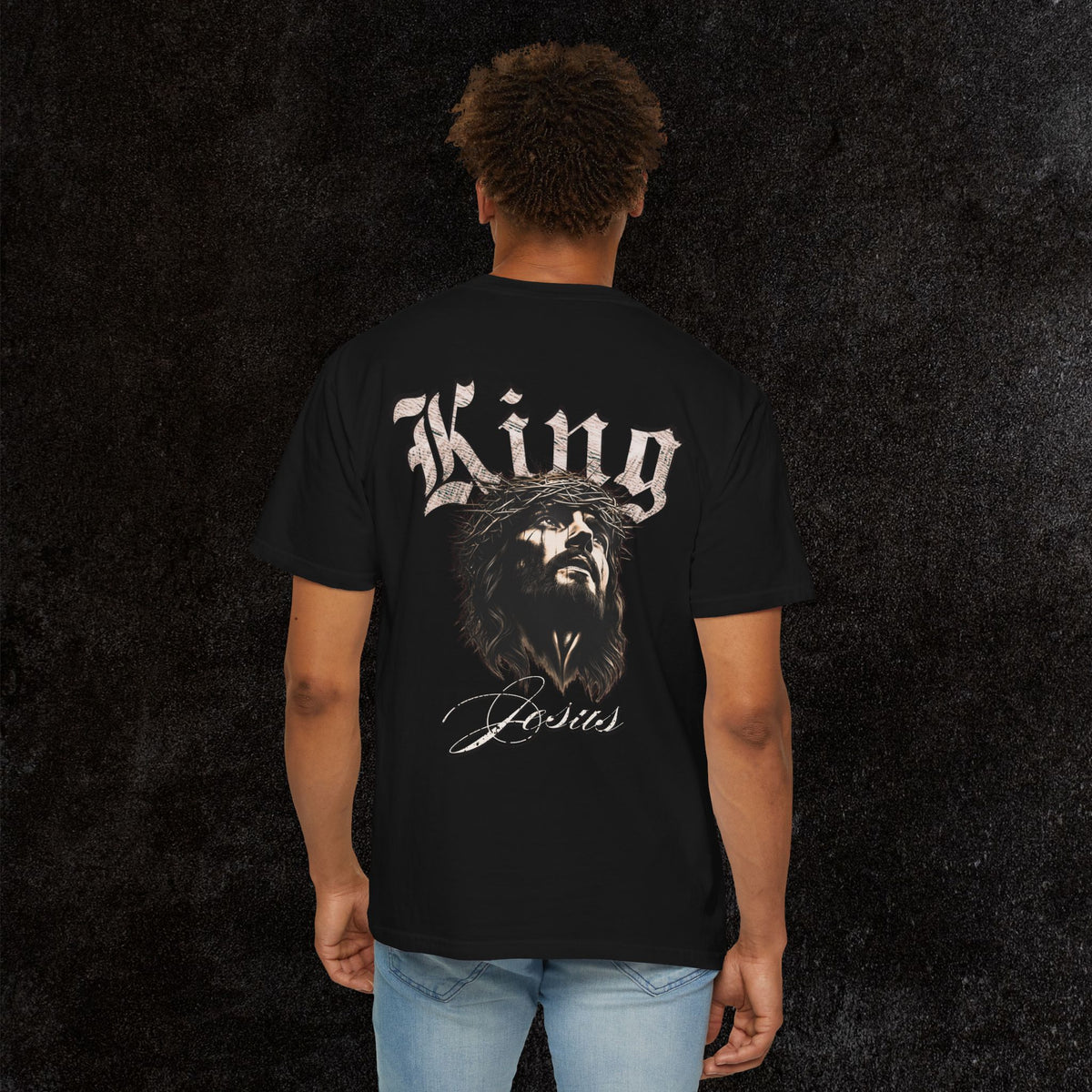 King Jesus Comfort Colors - Fear No Evil Graphic Tee | Psalm 23:4