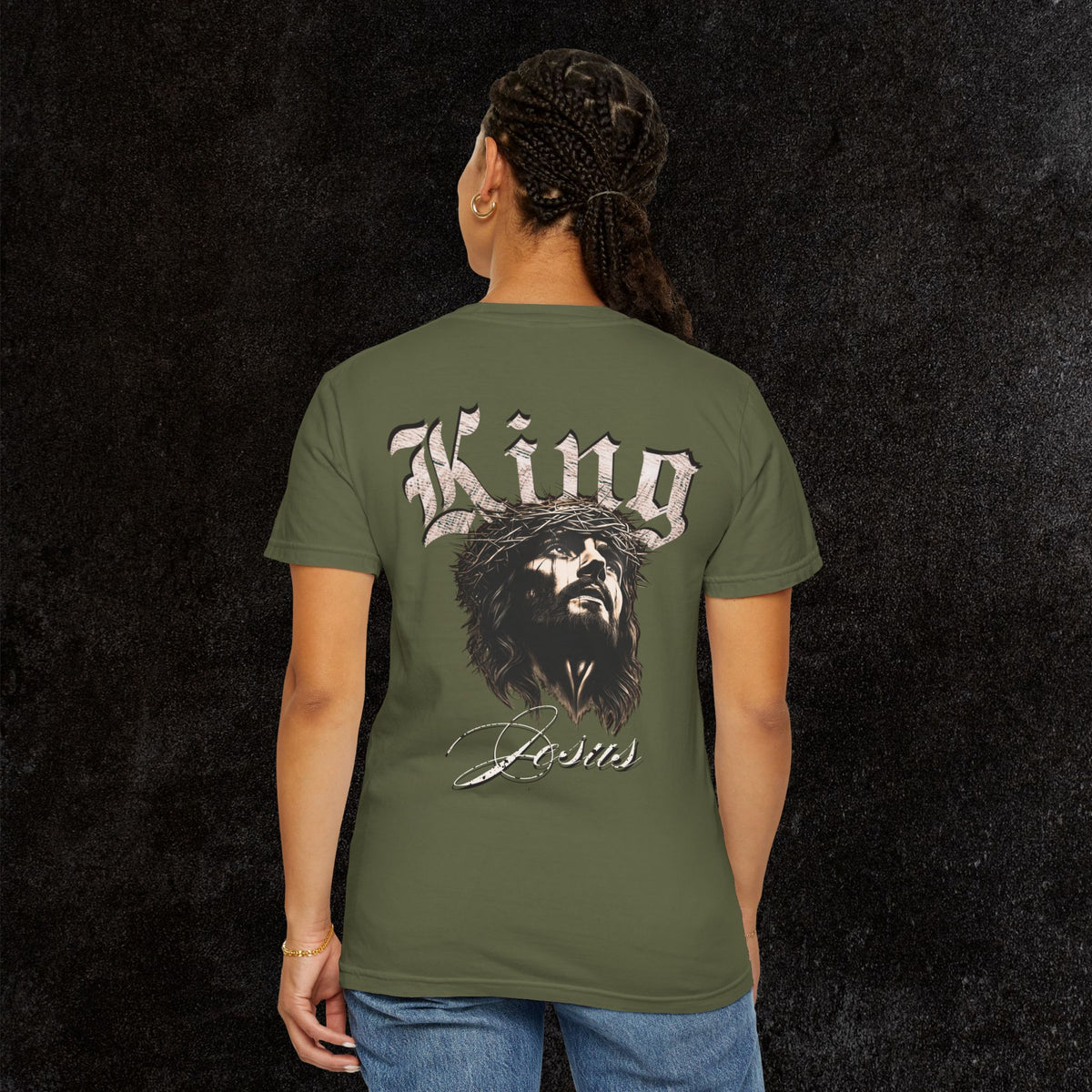King Jesus Comfort Colors - Fear No Evil Graphic Tee | Psalm 23:4