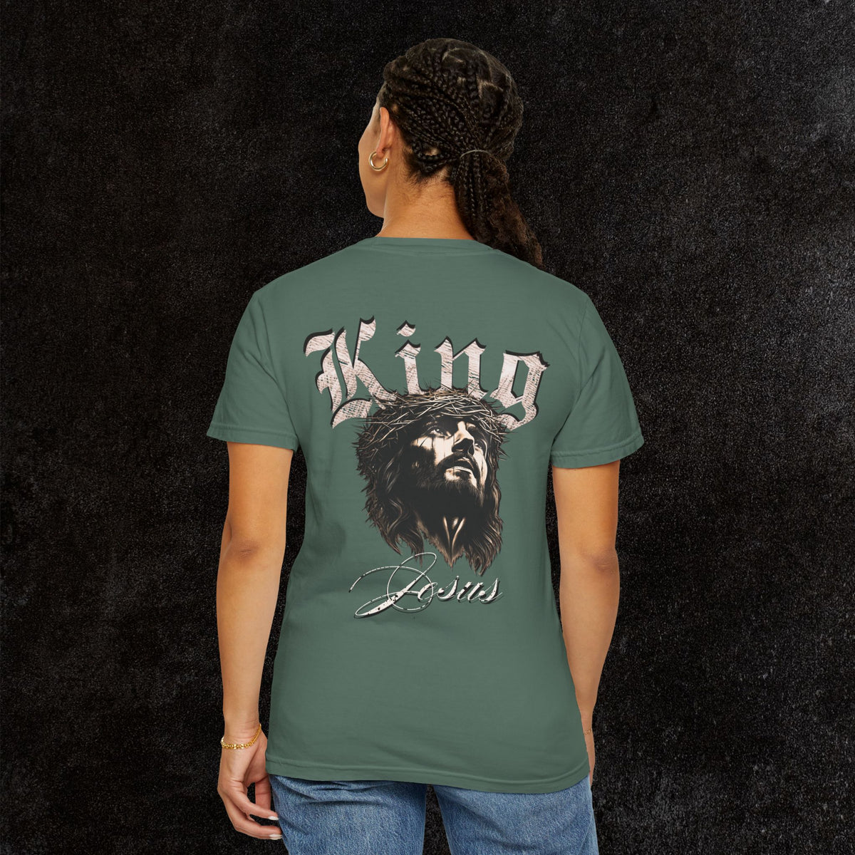 King Jesus Comfort Colors - Fear No Evil Graphic Tee | Psalm 23:4