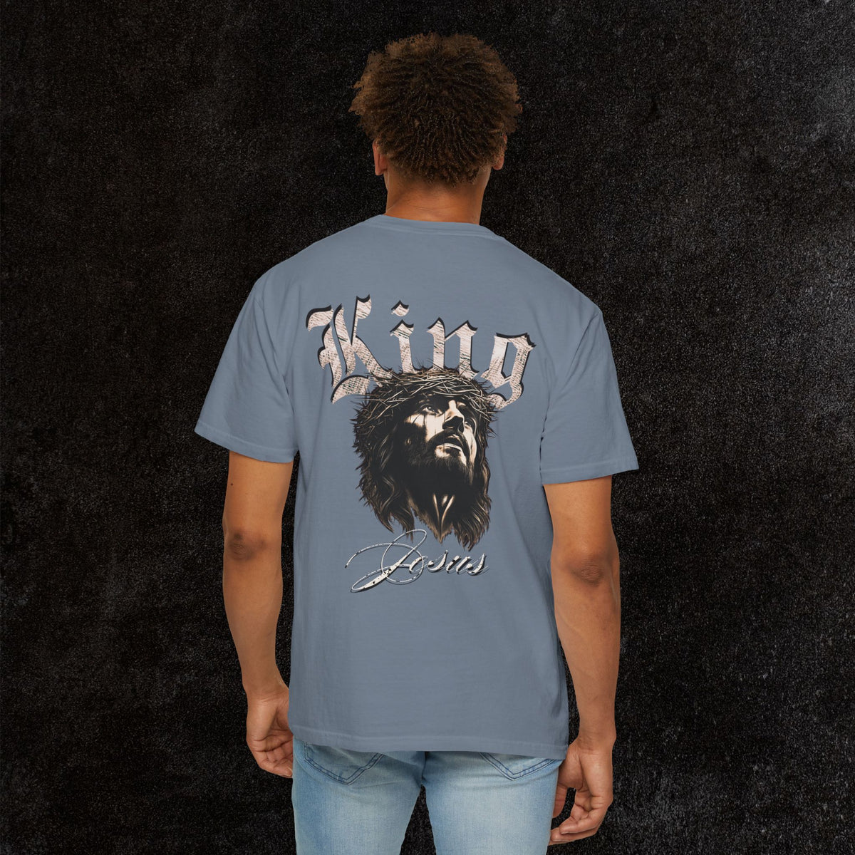 King Jesus Comfort Colors - Fear No Evil Graphic Tee | Psalm 23:4