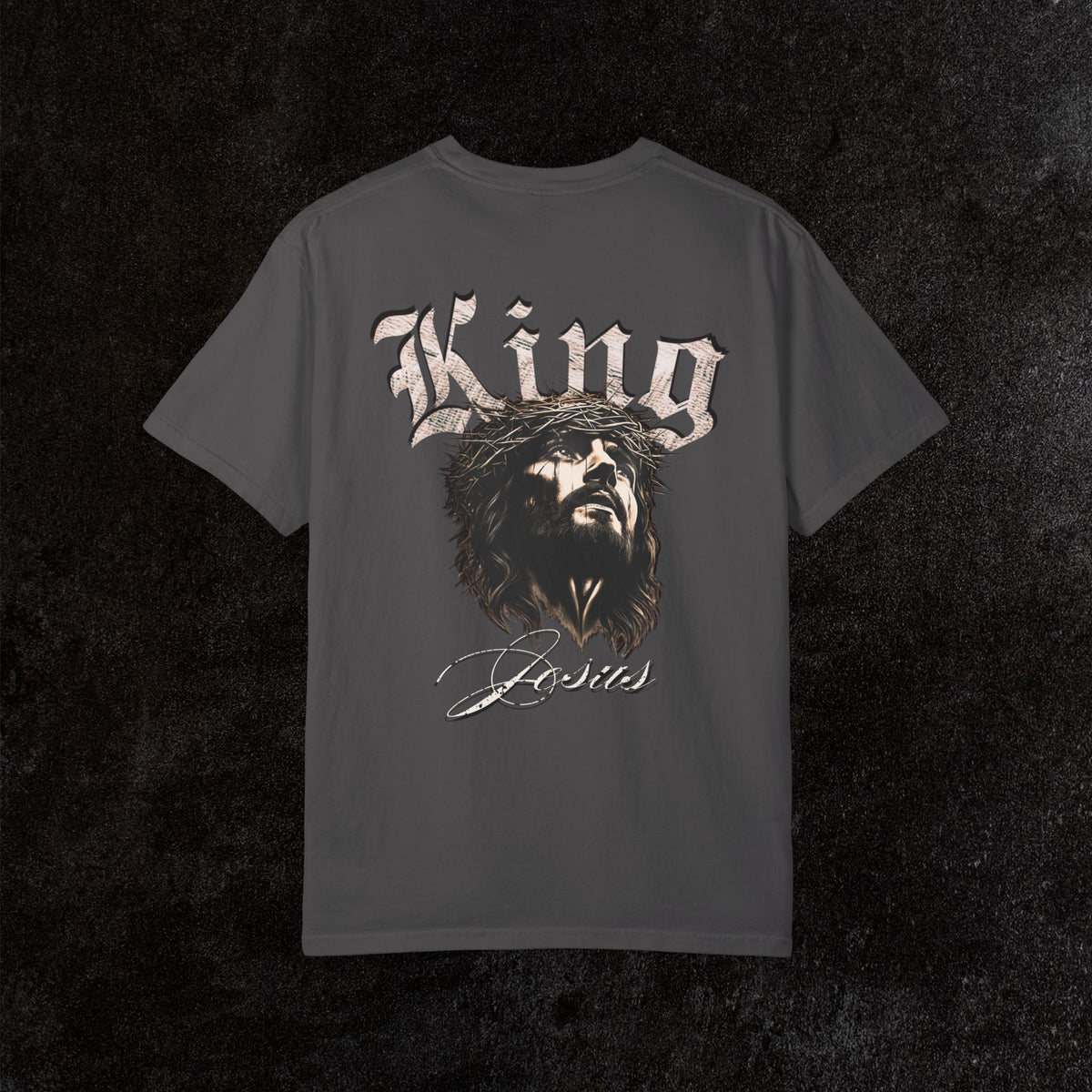 King Jesus Comfort Colors - Fear No Evil Graphic Tee | Psalm 23:4