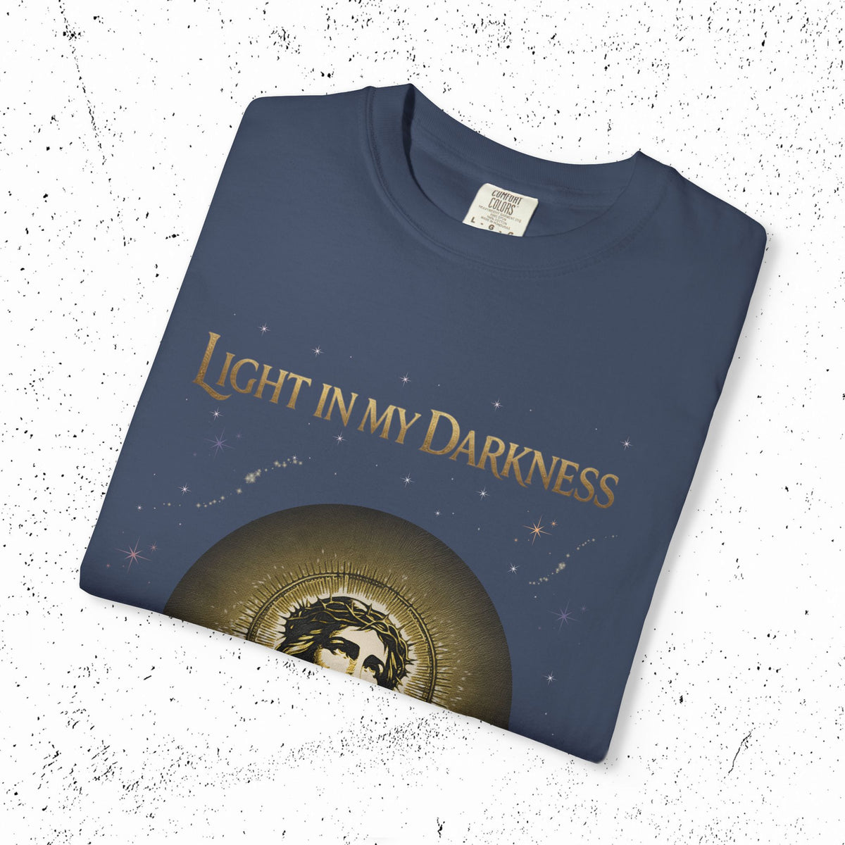 Comfort Colors Light in My Darkness Jesus Graphic Tee | John 1:5