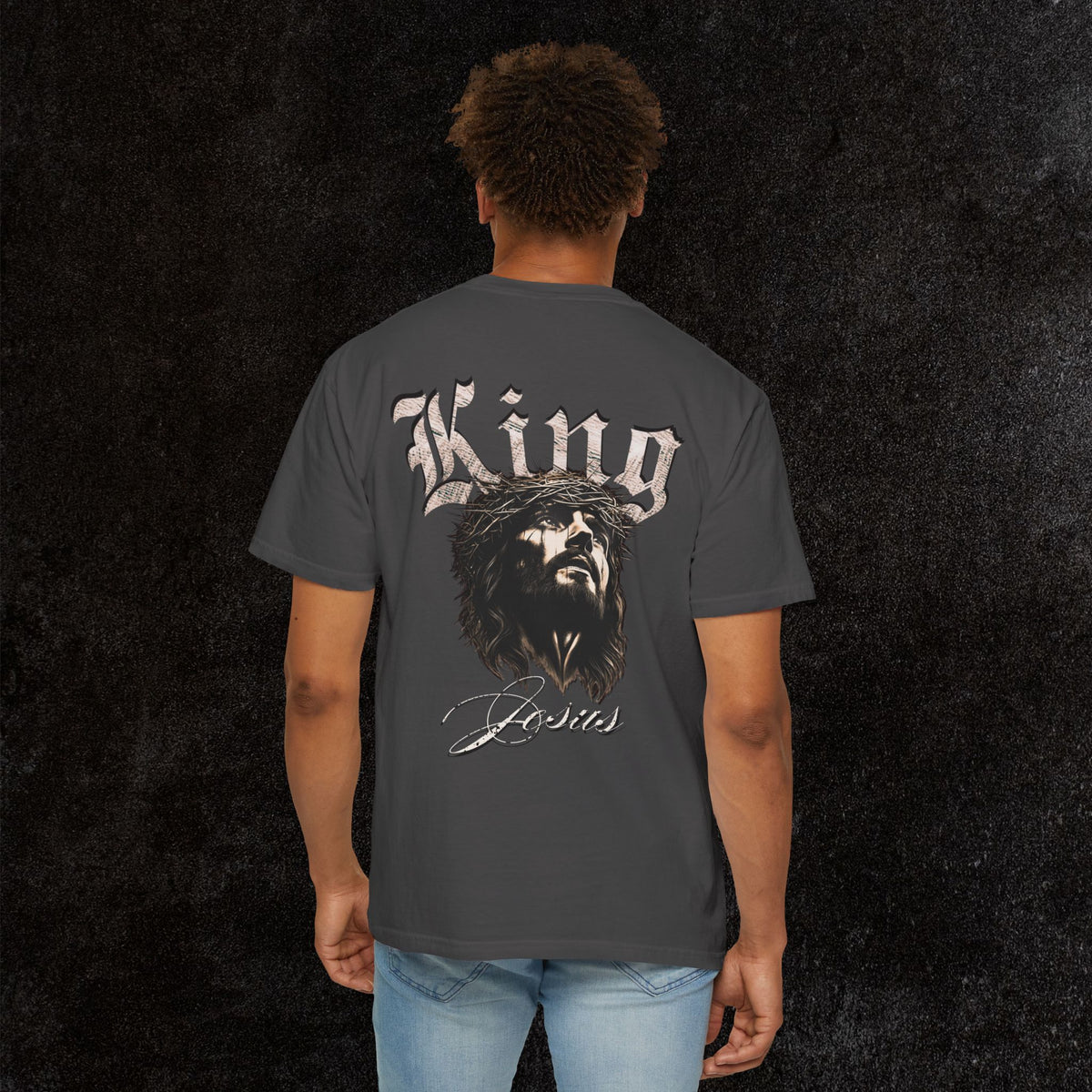 King Jesus Comfort Colors - Fear No Evil Graphic Tee | Psalm 23:4