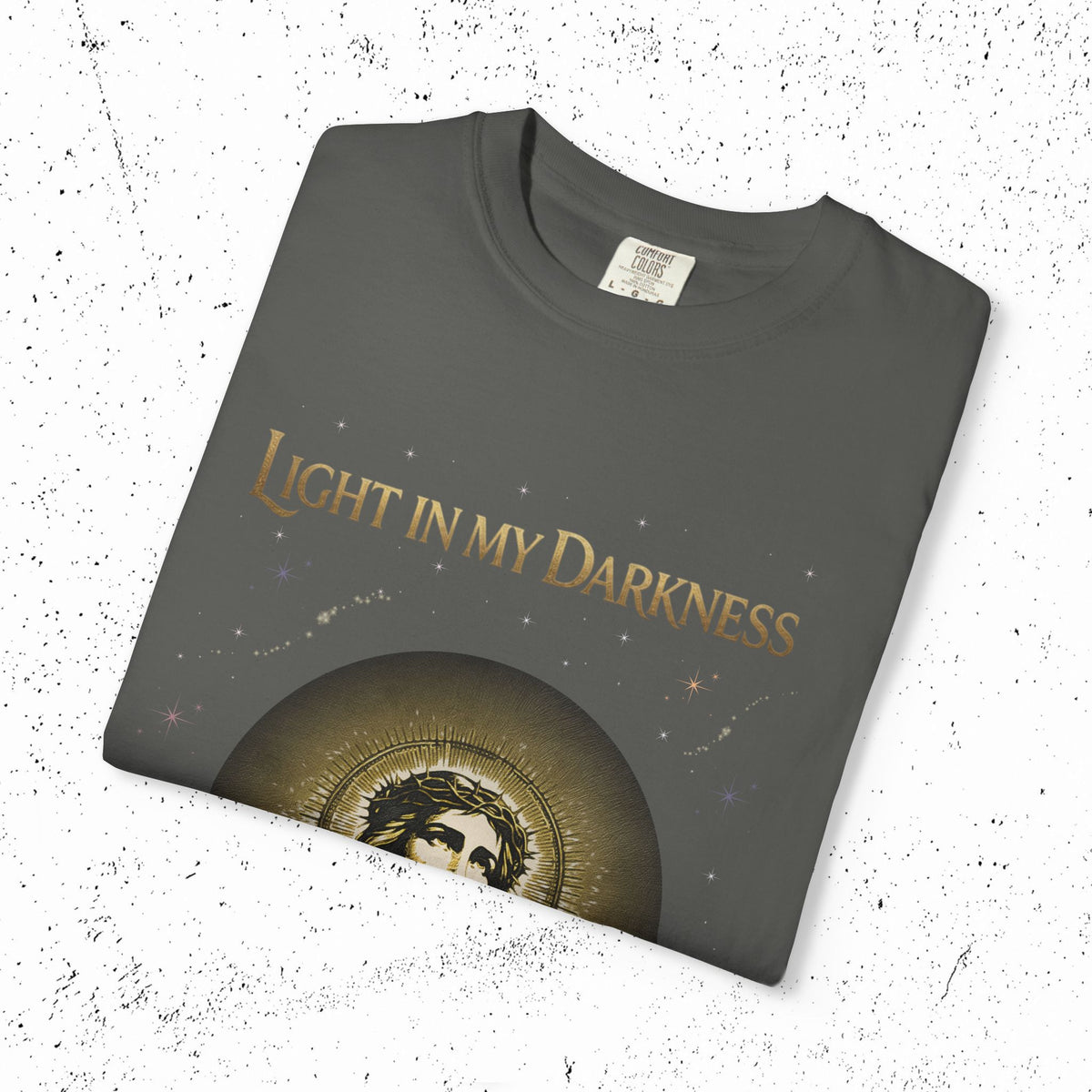 Comfort Colors Light in My Darkness Jesus Graphic Tee | John 1:5