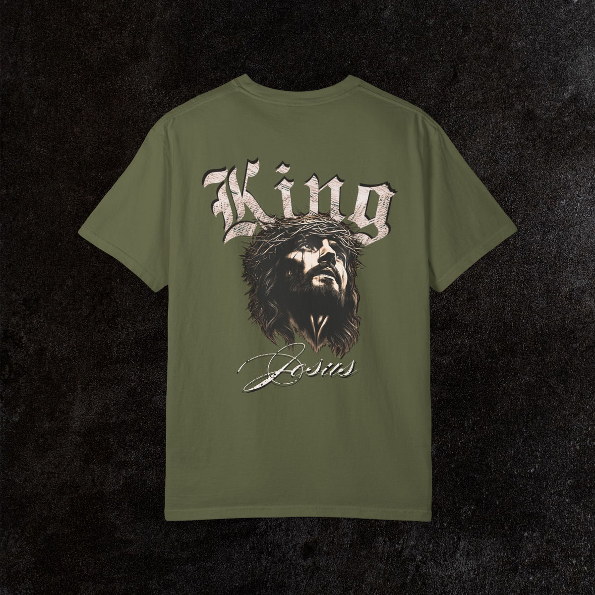 King Jesus Comfort Colors - Fear No Evil Graphic Tee | Psalm 23:4