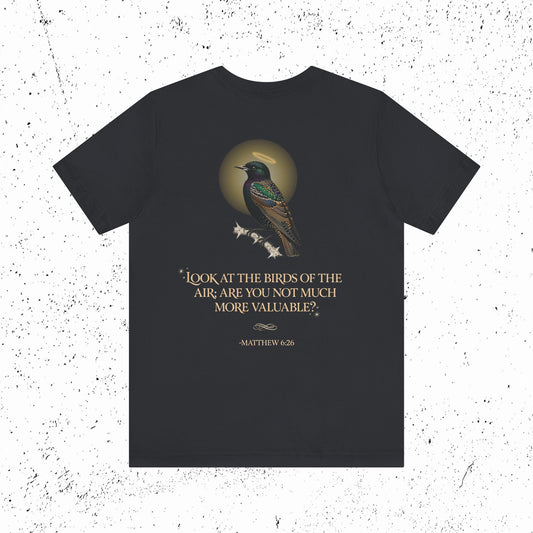 The Eternal Starling Graphic Tee | Matthew 6:26