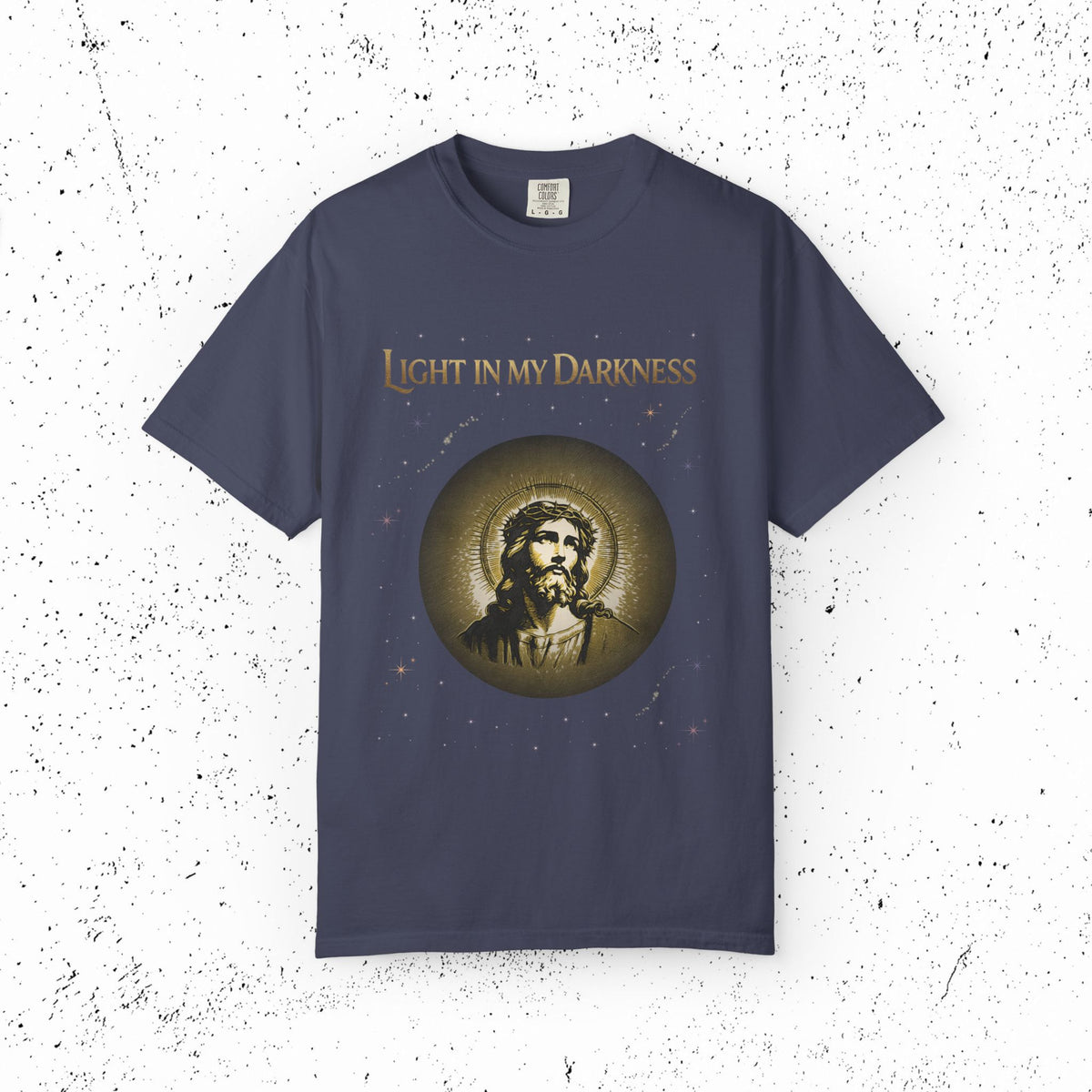 Comfort Colors Light in My Darkness Jesus Graphic Tee | John 1:5