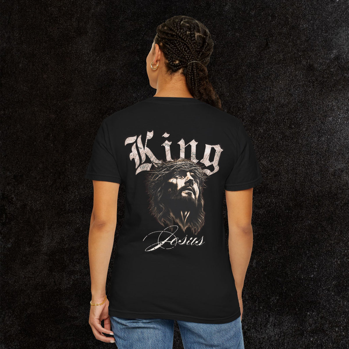 King Jesus Comfort Colors - Fear No Evil Graphic Tee | Psalm 23:4