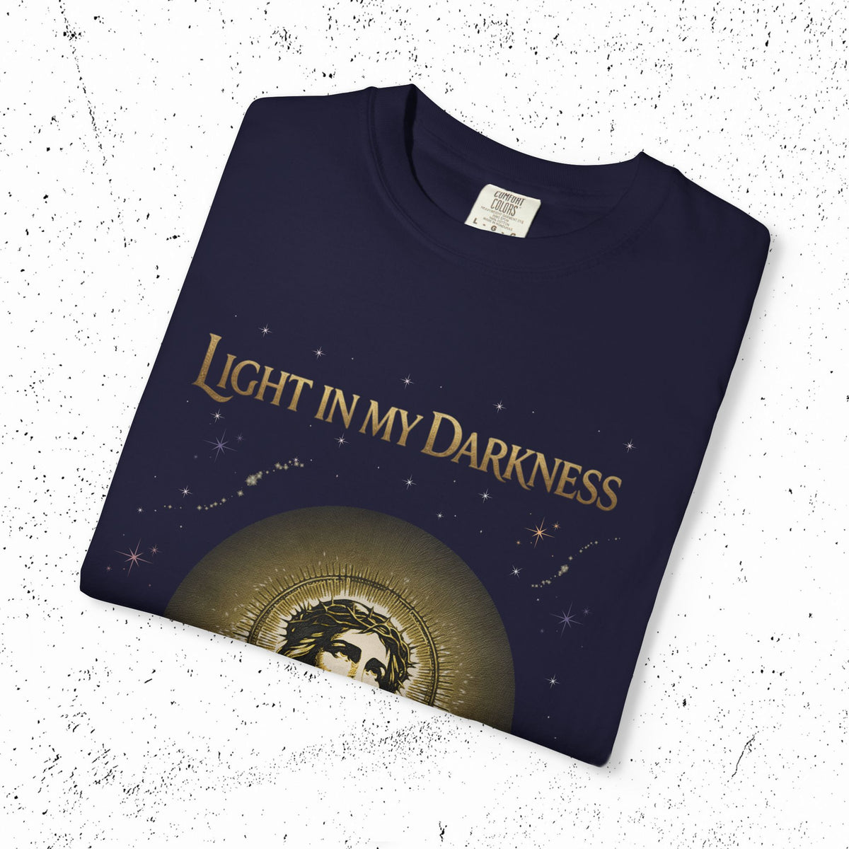 Comfort Colors Light in My Darkness Jesus Graphic Tee | John 1:5