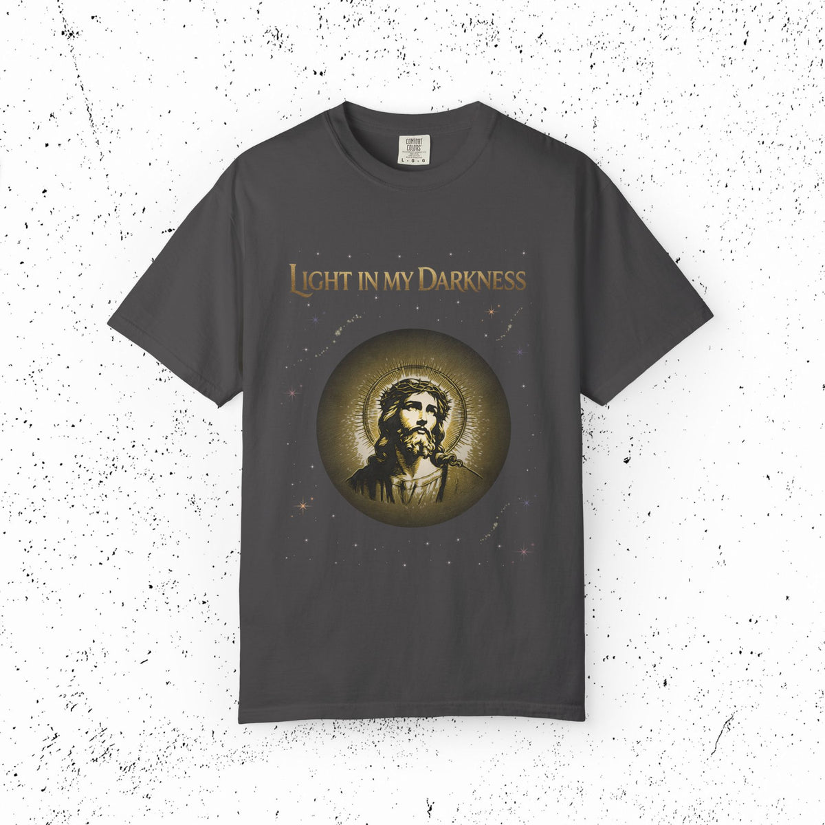 Comfort Colors Light in My Darkness Jesus Graphic Tee | John 1:5