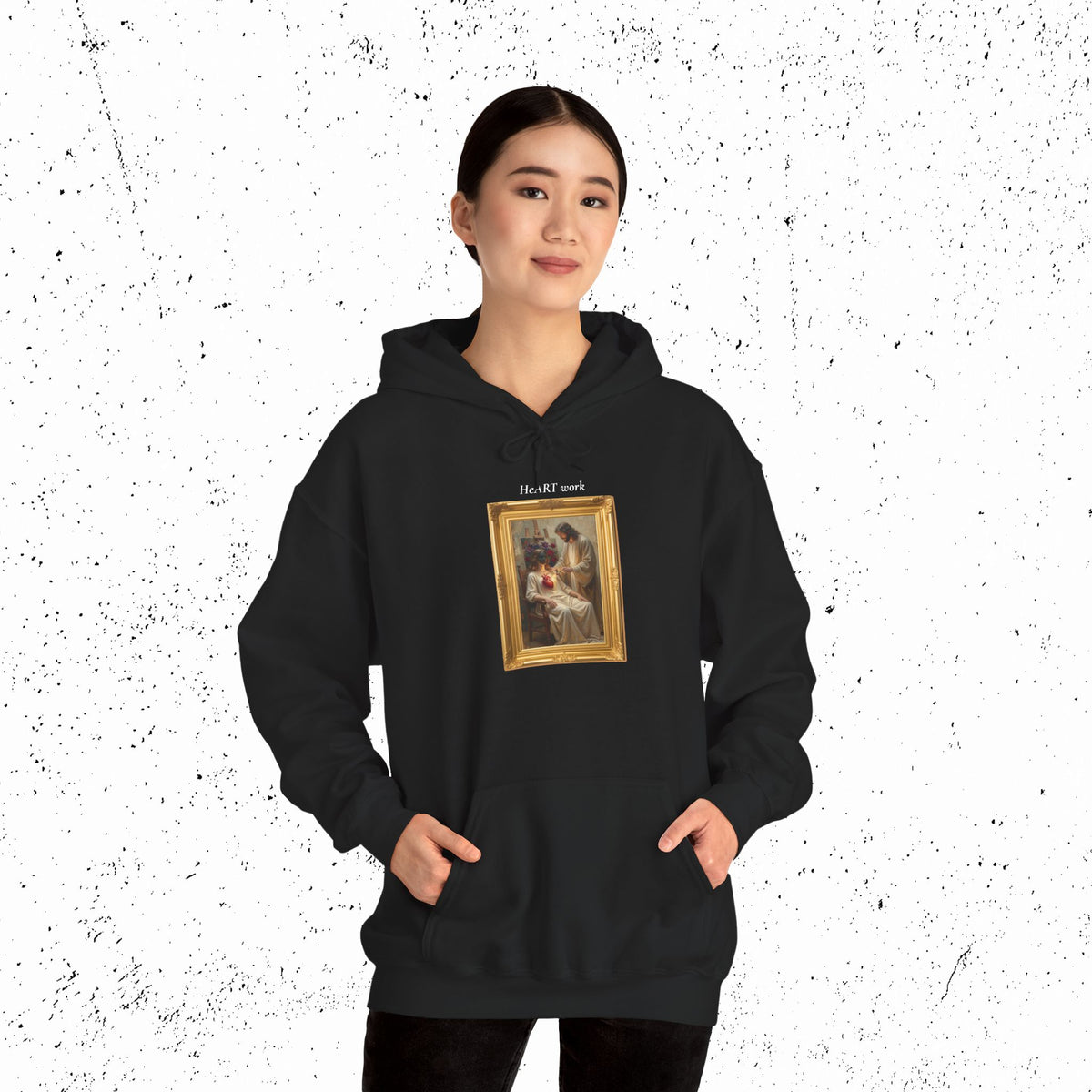 HeART Work Heavy Blend Hoodie | Ezekiel 36:26