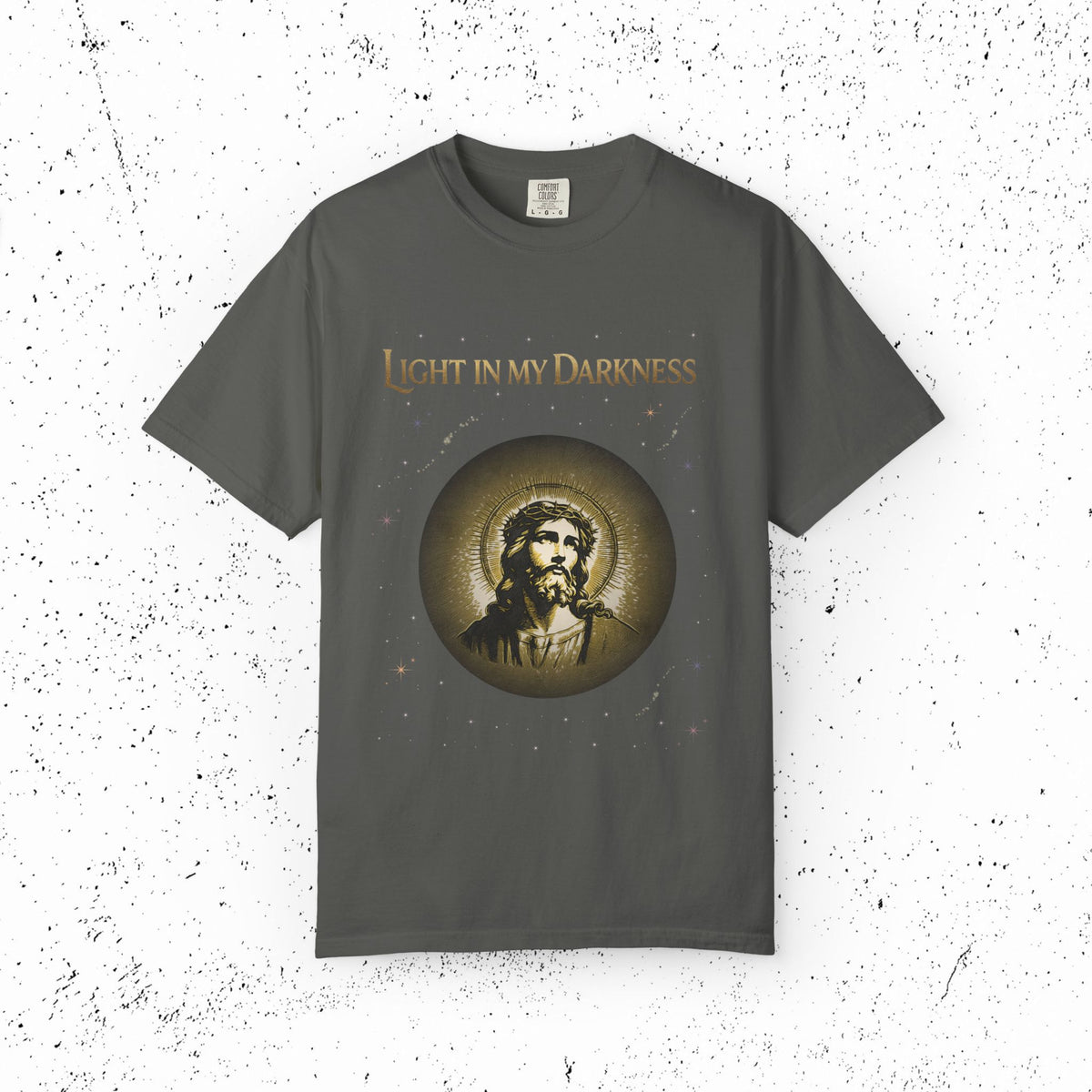 Comfort Colors Light in My Darkness Jesus Graphic Tee | John 1:5