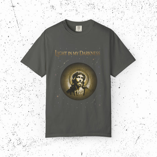 Comfort Colors Light in My Darkness Jesus Graphic Tee | John 1:5