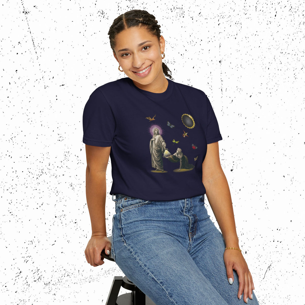 If I May But Touch the Hem Comfort Colors Graphic Tee | Mark 5:28