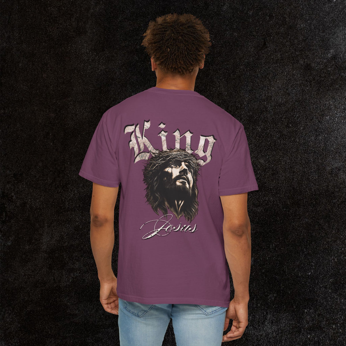 King Jesus Comfort Colors - Fear No Evil Graphic Tee | Psalm 23:4