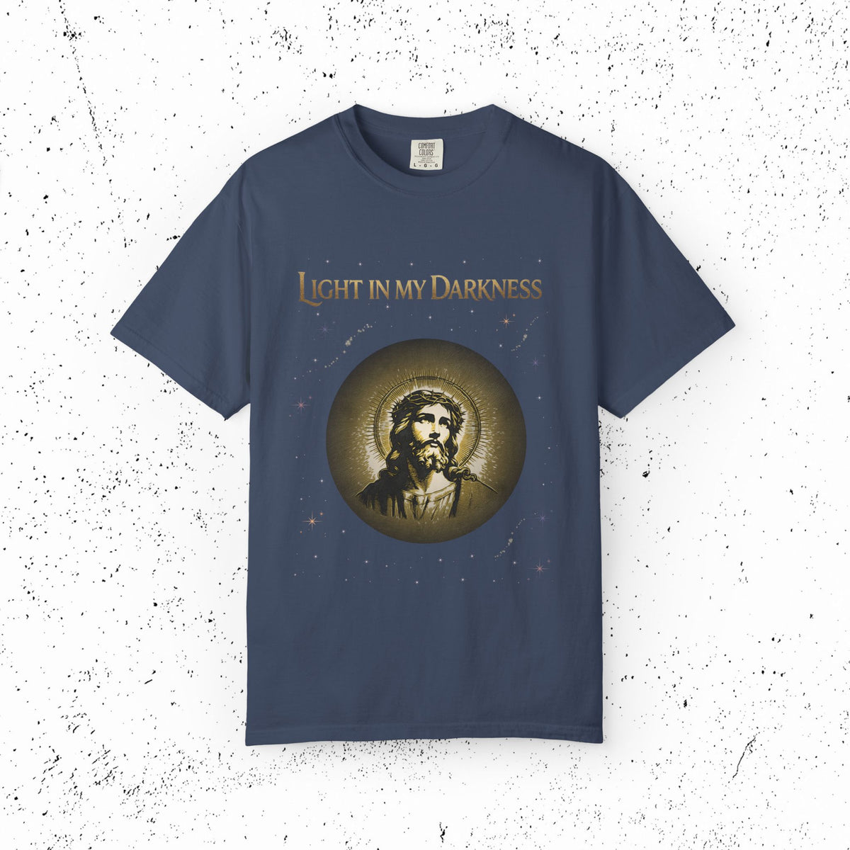 Comfort Colors Light in My Darkness Jesus Graphic Tee | John 1:5